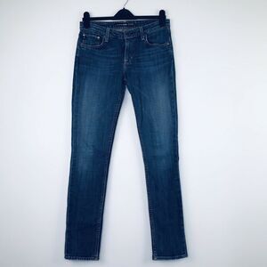 Big Star Women's 29R Blue Jeans Brigette Slim Straight Medium Wash Whiskered